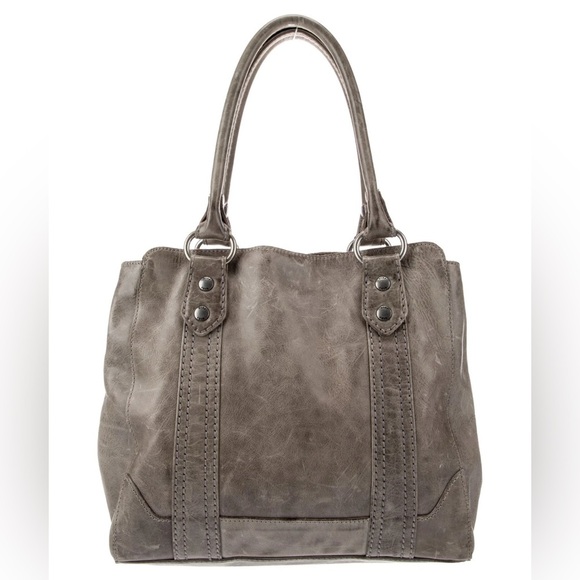 Frye Melissa grey Leather Distressed Shoulder bag - Picture 14 of 14